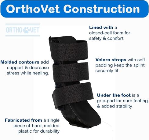 Standard Front Leg Brace for Cats with Injuries, Arthritis, or Licking Prevention, Durable & Lightweight Post-Surgery Protection for Pets - XXS in Kuwait