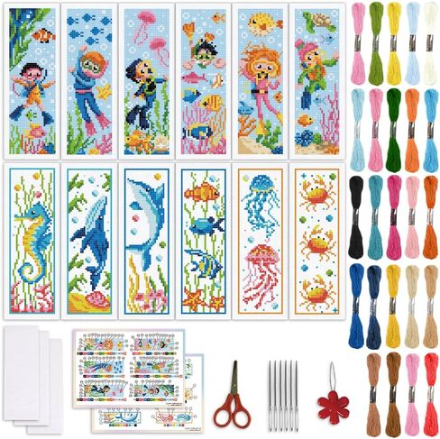 Origach 12 Set Moths & Dervination Cross Stitch Stitch مجموعة مرجعية للمبتدئين مع دعم تعليمات الخيط المحسوسة Tarot Sun & Star DIY مرجعية مرجعية للبالغين ، عشاق الكتب in Saudi Arabia