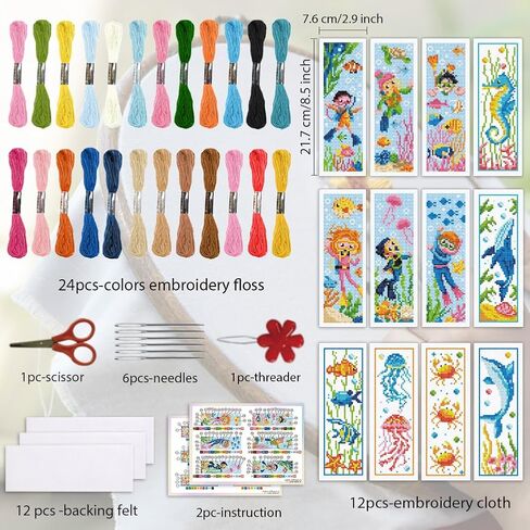 Origach 12 Set Moths & Dervination Cross Stitch Stitch مجموعة مرجعية للمبتدئين مع دعم تعليمات الخيط المحسوسة Tarot Sun & Star DIY مرجعية مرجعية للبالغين ، عشاق الكتب in Saudi Arabia