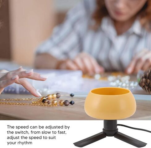 LOCADENCE Electric Bead Spinner, Forward Reverse Stepless Speed Regulation Semi Automatic Bead Spin Bowl, Necklace Making Machine in Saudi Arabia