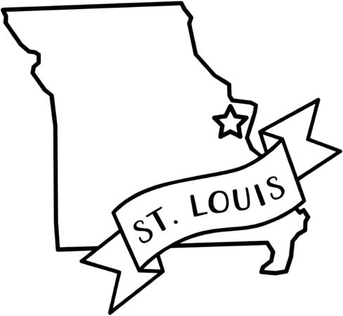 St. Louis Baby Onesie (0-3M) in Saudi Arabia