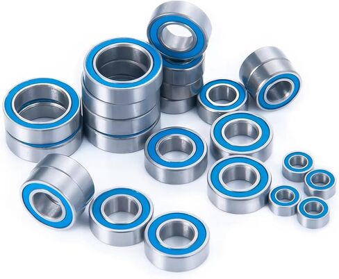 Compatible with Baja for Rey for Rock for Rey 1/10 RC Crawler Car Replacement Parts 24Pcs Rubber Sealed Bearing Set RC Car Accessories in Saudi Arabia