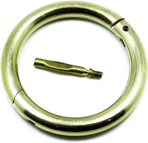 Superior Bull Nose Ring 2.5" + Screw Brass Cattle Cow Veterinary Instruments (1) in Kuwait