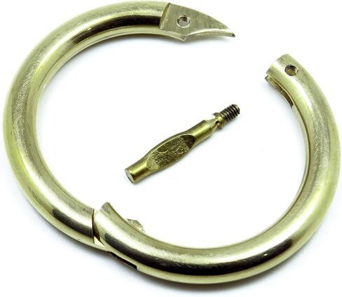 Superior Bull Nose Ring 2.5" + Screw Brass Cattle Cow Veterinary Instruments (1) in Kuwait