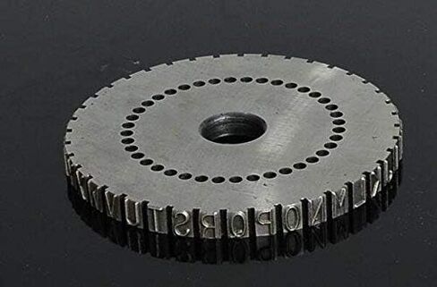 Embosser Machine 2mm, 3mm, 5mm, 6mm Letter Wheel Embossing Font Stamping Print (6mm) in Saudi Arabia