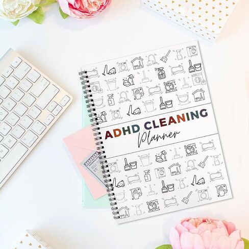 Adhd Cleaning Planner for Adults and Teens Adhd Cleaning and Organizing Planner Cleaning Schedule and Checklist Notebook List Daily Weekly Monthly for Home Chore Chart Adhd Daily Planner in Kuwait