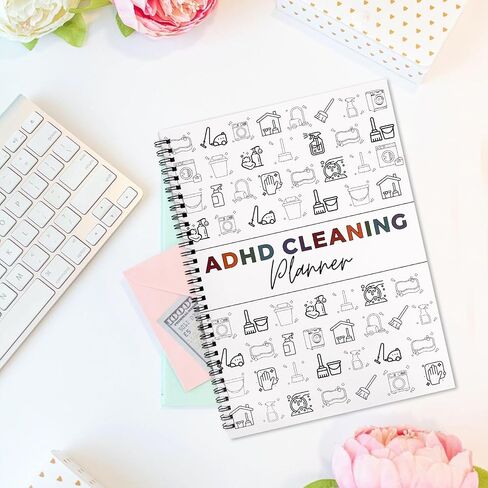 Adhd Cleaning Planner for Adults and Teens Adhd Cleaning and Organizing Planner Cleaning Schedule and Checklist Notebook List Daily Weekly Monthly for Home Chore Chart Adhd Daily Planner in Kuwait