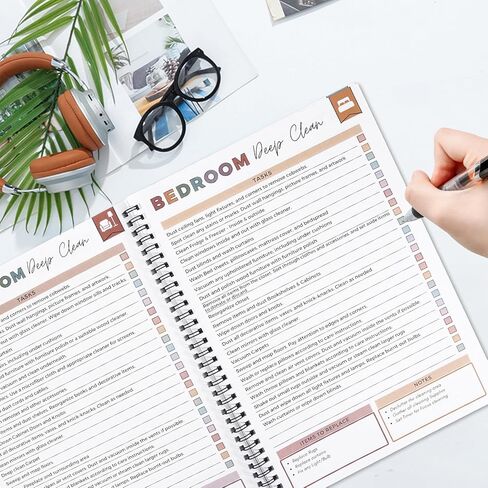 Adhd Cleaning Planner for Adults and Teens Adhd Cleaning and Organizing Planner Cleaning Schedule and Checklist Notebook List Daily Weekly Monthly for Home Chore Chart Adhd Daily Planner in Kuwait