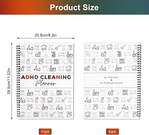 Adhd Cleaning Planner for Adults and Teens Adhd Cleaning and Organizing Planner Cleaning Schedule and Checklist Notebook List Daily Weekly Monthly for Home Chore Chart Adhd Daily Planner in Kuwait