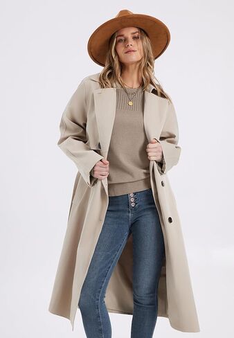 سترات Xieerduo للنساء 2025 قمم طويلة الأكمام حول جولة رقبة مضلعة السترة سترة سقوط فضفاضة in Kuwait