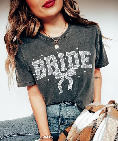 Comfort Colors® Bride Shirt, Bridal Shower Gifts,%100 Cotton, Cute Bride to Be Gifts, Bride Outfits, Bachelorette Gifts for Bride in Saudi Arabia
