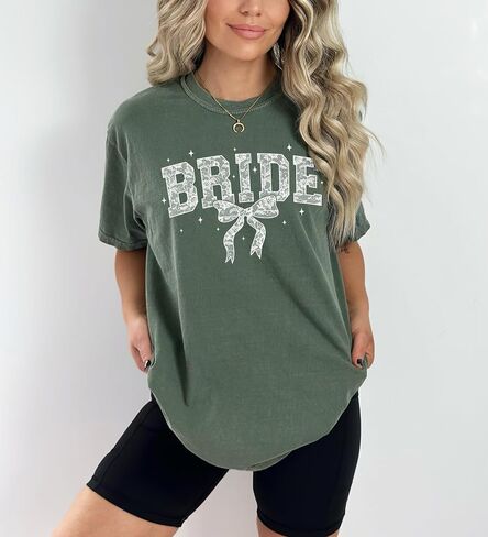Comfort Colors® Bride Shirt, Bridal Shower Gifts,%100 Cotton, Cute Bride to Be Gifts, Bride Outfits, Bachelorette Gifts for Bride in Saudi Arabia