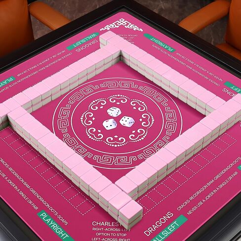 حصيرة غطاء طاولة Mahjong مع حقيبة حمل ، سطح مكافحة الضوضاء لانزلاق ، 32.4 × 32.4 بوصة ، لألعاب البلاط دومينو البوكر (البحرية) in Saudi Arabia
