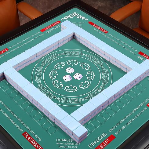 Mahjong Table Cover Mat with Carry Bag, Anti-Slip Noise Reduction Surface, 32.4 x 32.4 Inch, for Poker Cards Dominoes Tile Games (Navy) in Saudi Arabia