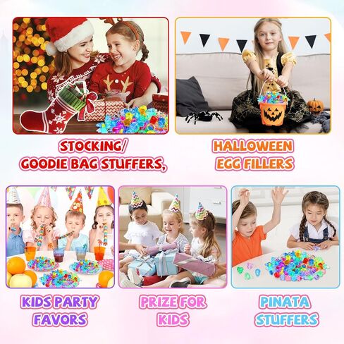 100pcs 3-Size Gem Diamond Rings Toys for kids&Unisex Adult,Bulk Plastic Ring Princess Party Favors Dress Up Jewel Ring,Goodie Bag Stuffers Fillers Carnival Prizes, Little Girl Christmas Birthday Gift in Saudi Arabia