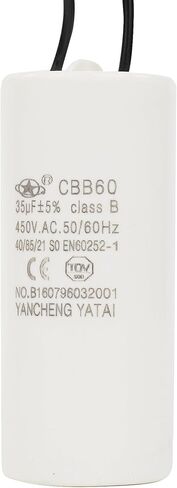 Yancheng Yatai CBB60 مكثف 80 فائق التوهج 300 فولت تيار متردد 2 سلك 50/60 هرتز اسطوانة 44 × 95 مم ضاغط هواء محرك منفاخ، ضاغط مكيف الهواء ومحرك، جزء بديل دائري. in Kuwait