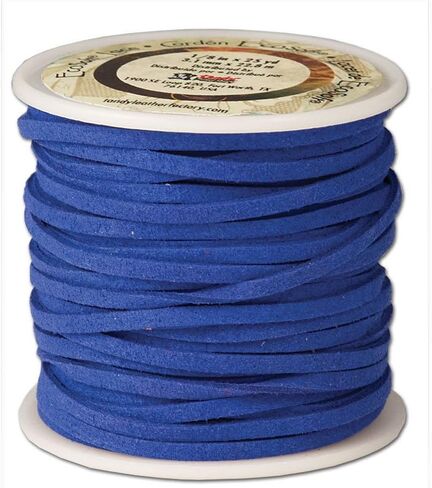 Tandy Leather Eco-Soft Lace 1/8 "× 25 ياردة (3 مم × 22.9 م) أزرق 5029-14 in Kuwait