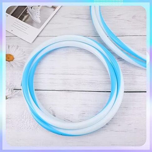 Jerify 4 Pack LED Hoop Light up LED Glowing Lights Fitness Exercise Hoops 10 Color Changing Exercise Glowing Hoop for Halloween Party Favors Dance Dark Fitness in Saudi Arabia