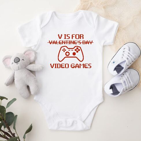 V هو لألعاب الفيديو Boys Valentines Day Shirt ، Gamer Boy Valentines Day Outfit ، Toddler Boy Valentines Day Shirt ، ملابس عيد الحب لصبي طفل. متعدد الألوان in Saudi Arabia