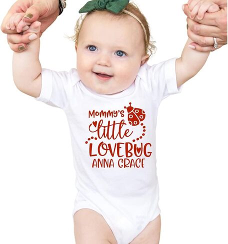 Mommy's Love Bug Baby Valentines Day Outfit Boy أو Girl ، Toddler Boy Boy Valentines Day Shirt ، Day Valentine Day for Toddler Girl ، Newborn Valentine's Day Onesie. متعدد الألوان in Saudi Arabia