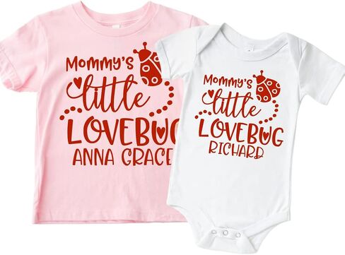 Mommy's Love Bug Baby Valentines Day Outfit Boy أو Girl ، Toddler Boy Boy Valentines Day Shirt ، Day Valentine Day for Toddler Girl ، Newborn Valentine's Day Onesie. متعدد الألوان in Saudi Arabia