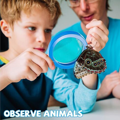 Lewtemi 6 Pack Kids Science Learning Toys Kids Machineding Glass with Stand Easy Watch jumbo Machifiers 3x Mextainification Exploring Science Presechool Apoys to Play Reading Book Map Hap in Kuwait