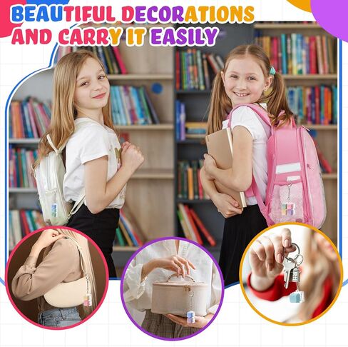 12 Pcs Decompression Toys Keyboard Clicker Toy Fidget Keyboard Keychain Button Stress Relief Gifts for Adults and Kids Office Pass Time(Classic) in Saudi Arabia