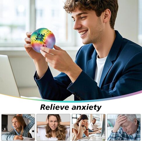Gear Ball Fidget Toys for Kids Adults 3D Printed Stress Relief Gearsphere for Anxiety Office Desk Christmas Stoking Stuffers Easter Basket Fillers Birthday Gifts (Radiant Sunset,2.5 Inch) in Kuwait