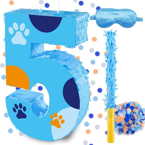 16 بوصة رقم 3 كلب paw بيناتا مع 16 بوصة piñata عصا عصا العصا عيبون لصبي فتاة الأطفال 3rd حفلة عيد ميلاد (3) in Kuwait