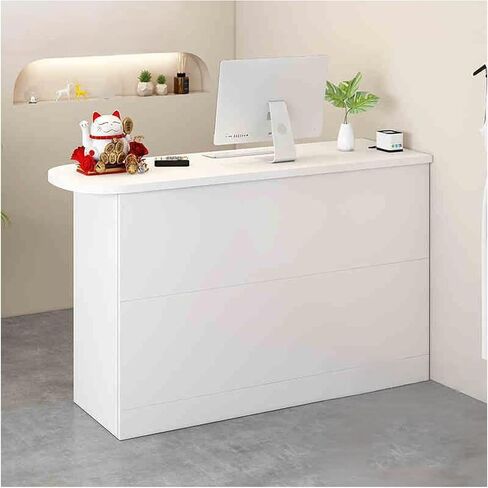 Modern Reception counters, Small Reception Counter, Sales Table Counter Reception Office Furniture Reception Furniture, Simplicity Cash Register, Sales Counter Table(B,80cm/31.4in) in Saudi Arabia