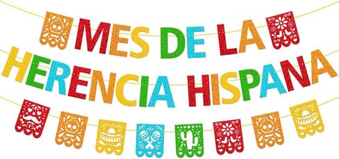 Mes De La Herencia Hispana Banner Hispanic Heritage Month Decorations Happy National Hispanic Heritage Month Party Supplies Latin American Theme Celebration in Kuwait