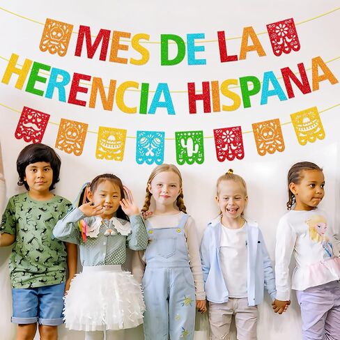 Mes De La Herencia Hispana Banner Hispanic Heritage Month Decorations Happy National Hispanic Heritage Month Party Supplies Latin American Theme Celebration in Kuwait