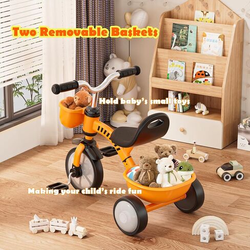 دراجة ثلاثية العجلات للأطفال الصغار 1-3 من 3-5 سنوات ، وليونيكورن رضيع دراجة Bike Baly Bike مع عجلات الإضاءة الملونة وسرات كبيرة ، وهدية عيد ميلاد ولعب 1 2 3 4 4 سنوات الفتيات in Kuwait