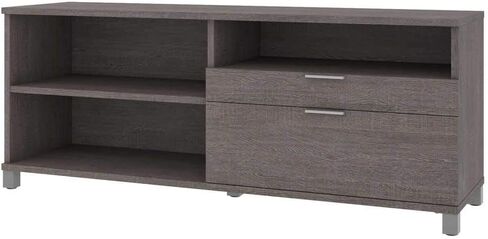 Bestar Pro-Linea Credenza مع درجتين ، 72W ، اللحاء الرمادي in Kuwait