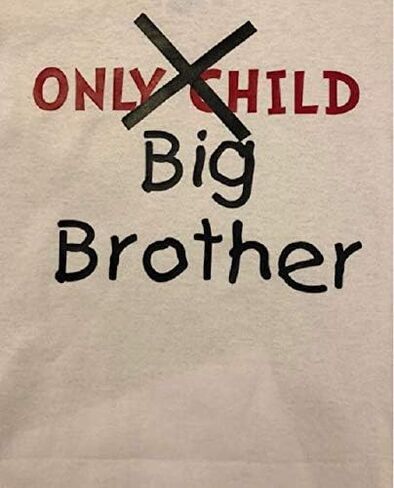 فقط طفل Big Brother Toddler Boys Kids Youth Shirt Funny Sileting إعلان شقيق جديد in Saudi Arabia