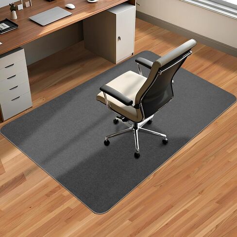حصيرة كرسي المكتب لـ Hardwood Floor & Tile Desk Mat للكراسي المتداولة ، تحمي سجادة منطقة مكتب Hardfloor لمحطات العمل ، حصيرة كرسي متينة لاستخدام المنزل والمكتب (Dark Gray ، 36 × 48 بوصة) in Kuwait