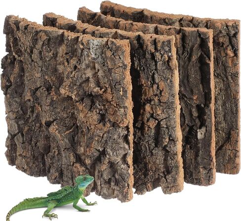 4pcs cork bark bits الزواحف الفراش مسطح الفراش الفراش الفراش المسطح ركيزة لعناكب الأفعى اللاحق ضفادع الخزان لوازم الخزان in Saudi Arabia