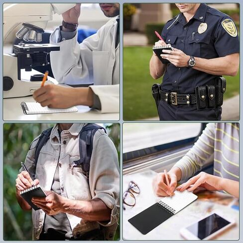 4pcs دفتر حلزوني مقاوم للطقس 3x5 بوصة مع ورق الرسم البياني الحجري وغطاء PVC ، دفتر جيب صغير A7 ، منصات ستينو في جميع الأحوال الجوية للمغامرة في الهواء الطلق (Blue ، 4 Pack) in Kuwait