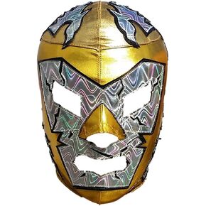 Luchador Mask Adult Size Lucha Libre Adult Mexican Wrestling Costume Pro-Fit Lycra Mask (Choose Design) in Kuwait