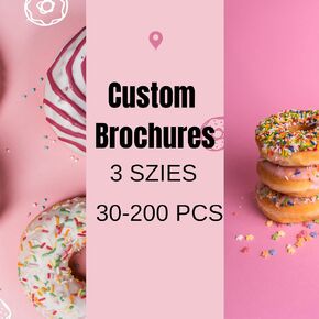 Custom Brochures for Small Business, 3 Sizes, Bi or Tri Fold,30-200 pcs, Upload Your Design (8.5x11 in) in Saudi Arabia