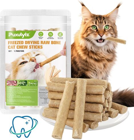 Freezed Dried Cat Chew Sticks, Cat Dental Treats for Freshens Breath and Controls Tartar, Feline Teething Sticks in Saudi Arabia