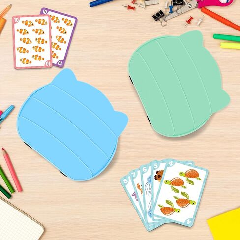 حاملي البطاقات للعب الورق ، حاملان للبطاقات للبالغين وكبار السن ، حامل ألعاب البطاقات المجاني للأيدي من أجل التهاب المفاصل الصغير ، وأحزاب لعبة البوكر سفر عائلة (Blue & Pink) in Kuwait