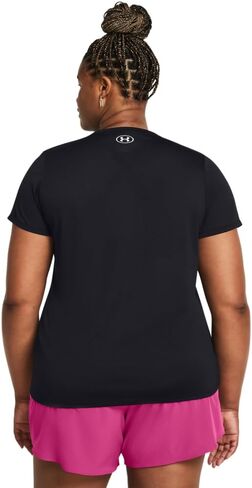 تي شيرت نسائي من Under Armour بأكمام قصيرة ورقبة على شكل حرف V in Kuwait