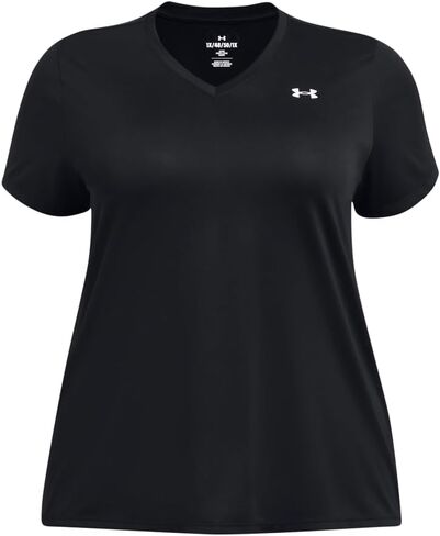 تي شيرت نسائي من Under Armour بأكمام قصيرة ورقبة على شكل حرف V in Kuwait