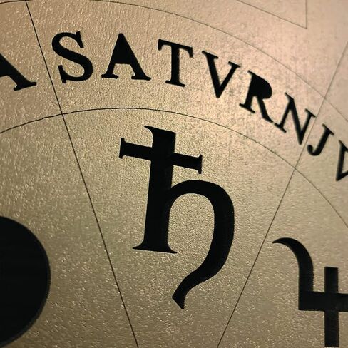 Seal of the Archangels, to hang, for wall 12 inches made of wood, 7 archangels symbols and planets in Saudi Arabia