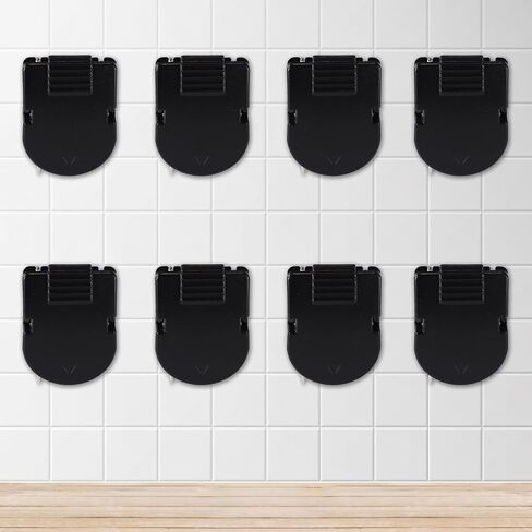 36pcs مقاطع مقصورة ، دبابيس السنانير البلاستيكية للجدران للجدران مقاطع جدار الأقمشة السوداء لتعليق الصور مستندات العمل مستندات المكاتب ديكور in Saudi Arabia
