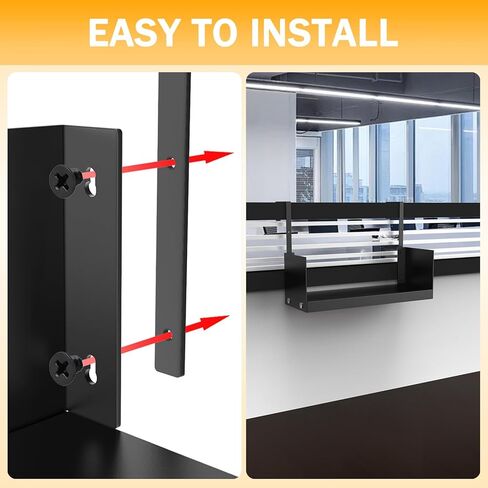 Linone 17 "Office مقصورة الجرف - رف كتب تخزين المقصورة مع السنانير المقصورة لمكتب المنزل ، رف الكتب ومنظم مكتب المكتب المنزلي in Kuwait