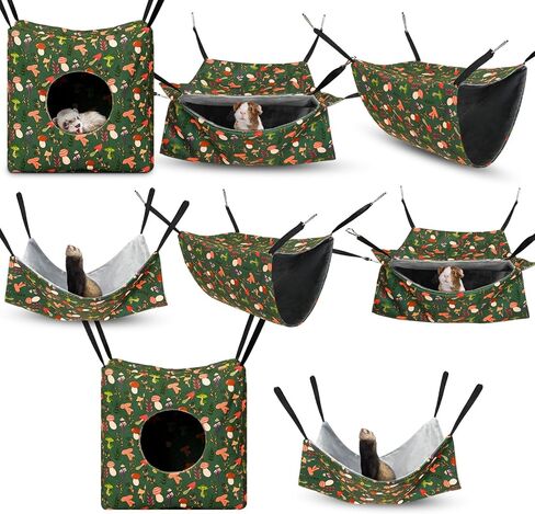 Geelin 8 pack غينيا خنزير أرجوحة أرجوحة ناعمة صغيرة حيوان أليف معلق نفق طائرة طائرة طائرة طائرة طارقة in Kuwait