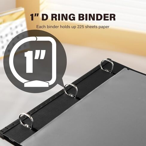 Telescoping 3 Ring Binder-4PCS, Flexible Binder with Customized Front Cover+Clear Catalog Pocket+3 Round Rings, Flat Writing Binder, 4 Bright Colors in Kuwait