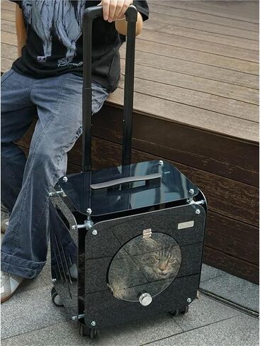 حقيبة Cat Trolley Pet Supcase Class كبيرة السعة كبيرة الكلاب حقائب الهواء حقوق نقل منتجات النقل in Kuwait